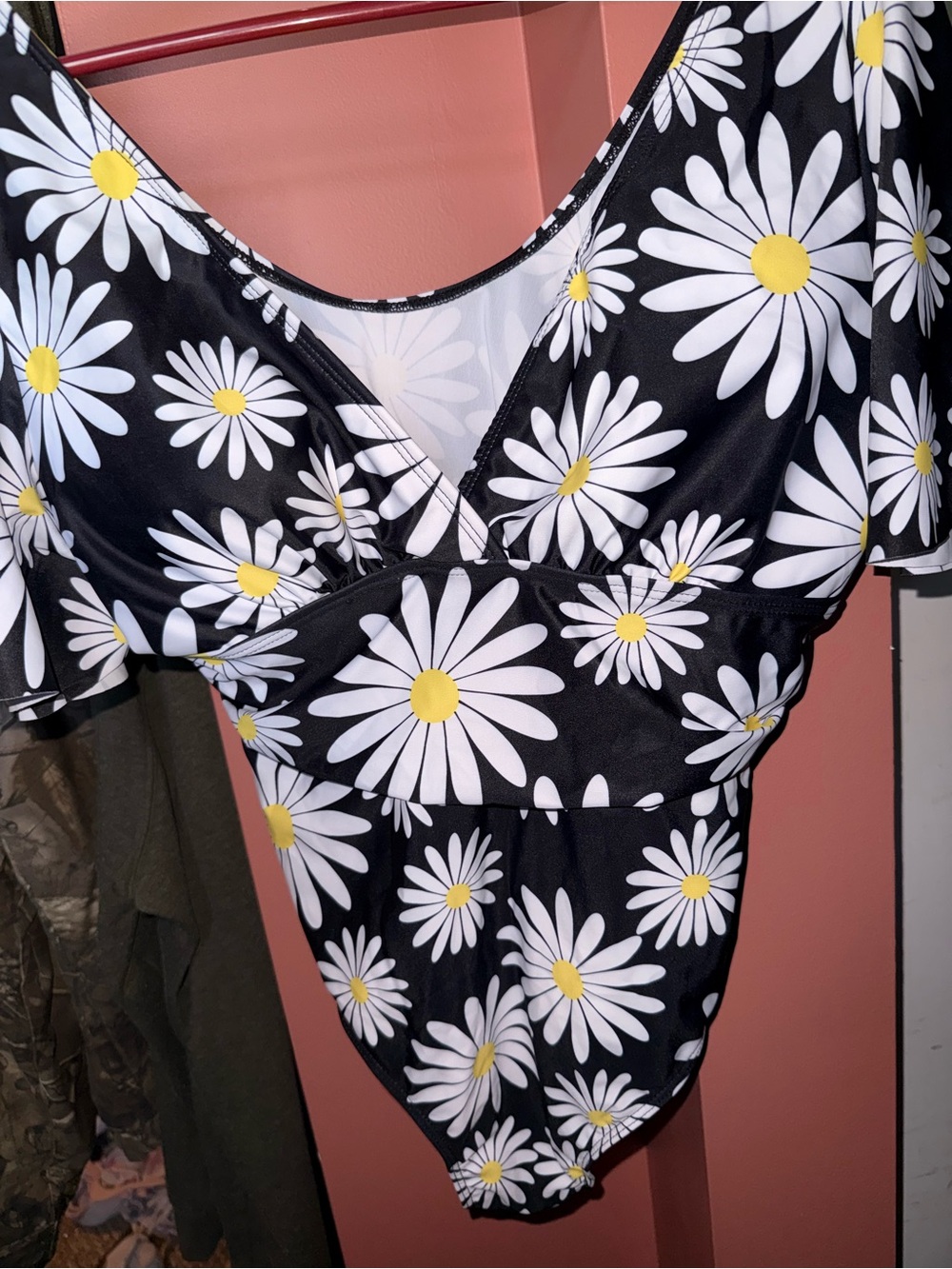 Daisy Print Bathing Suit NWOT